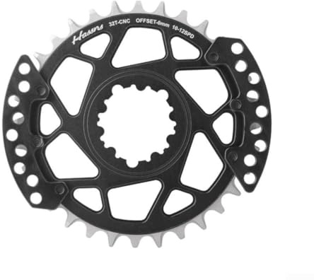 Yuanpgky Direktmontage-Kettenblatt für Offset 0 mm/3 mm mit abnehmbarem Kettenschutz, für CNC-gefräste 7075-Aluminiumlegierung, kompatibel mit Mountainbikes, 9/10/11/12 Geschwindigkeit, 32T und (32T 0