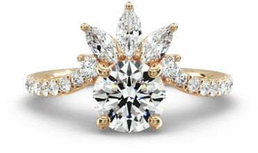 Molioaki Verlobungsring Damen 925 Sterling Silber/9K/14K/18K Gold Eheringe 1.47-3.47ct 5A Zirkonia/Moissanit/Laborgezüchteter Diamant Personalisierte Individuelle Gravur Ring