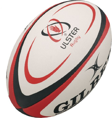 Ulster Official Replica Rugbyboll – vit/röd – storlek 5