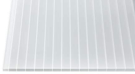 Acryl Stegplatten Hohlkammerplatten weiß-opal 16 mm (2000 x 980 x 16 mm)