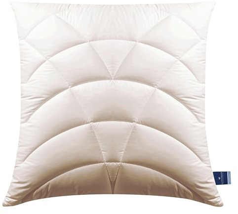 Billerbeck Kopfkissen CLIMATRAUM® für optimale Temperaturregulation - Faserkissen 80 x 80 cm mit weicher Stützkraft und Reißverschluss