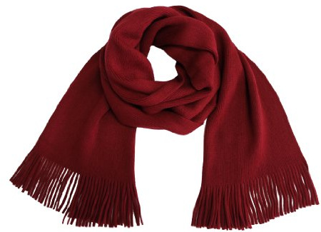 Rotfuchs Strickschal einfarbig modisch 100% Wolle feinstrick (Merino)