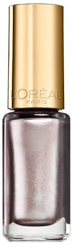 L'Oréal Paris Color Riche Le Vernis nagellack metallisk grå med skimmer effekt i lila/glänsande färglack i taupe metallic med integrerad överlack, 818 söt ametist/1 x 5 ml