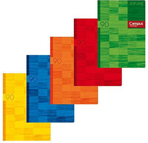 CAMPUS University Top Line Notizbuch, geheftet, 48 Blatt, 90 g, Millimeterpapier, A4