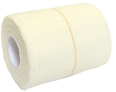 6 Rolls of 7.5CM X 4.5M QUALICARE PRO EAB Elastic Adhesive Bandage Athletic Sports Rugby Lifting Football Ankle Knee Elbow Wrist Muscle Joint Support Tape STRAPING White