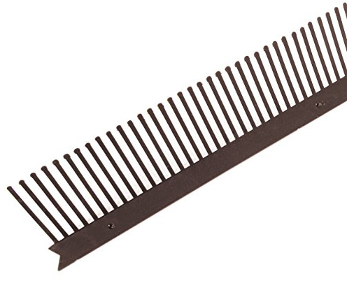 10 Stück Traufentlüftungskamm 55 mm x 1 m (Braun) | Trauf Kamm Traufe mit integrierter Lüftungsebene - Polypropylen, witterungsbeständig, UV-beständig, Schutz vor Vögeln