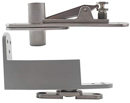 TamBee Self Closing Pivot Door Hinges Heavy Duty Hinges for Wood Doors 360 Degree Shaft Stainless Steel Door Pivot Hinge System (Self Closing L Shape)