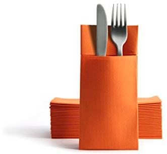 Alvotex Airlaid Besteckservietten 39x40cm 50/1 - ORANGE (660)