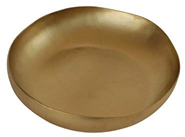 De Kulture Pure Brass Handmade Small Centerpiece Bowl Aroma Diffuser for Gifts Air Freshener Floating Candles Bowl Christmas Decorations, 6X1.5 (DH) Inches, Gold