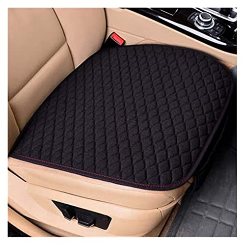 NGHSDO Coprisedili Auto Tessuto di lino seggiolino auto copertura quattro stagioni anteriore cuscino di lino cuscino traspirante mat pad tappetini protezione sedile autos accessori Copri Sedili