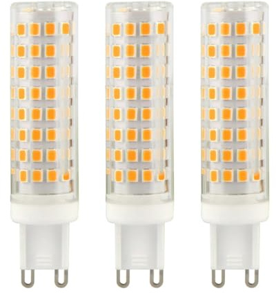 Lampadina LED G9 12W 1080LM, Equivalenza Incandescente 120W, AC 220V, Angolo del Fascio 360º, Confezione da 3 (Bianco Neutro)