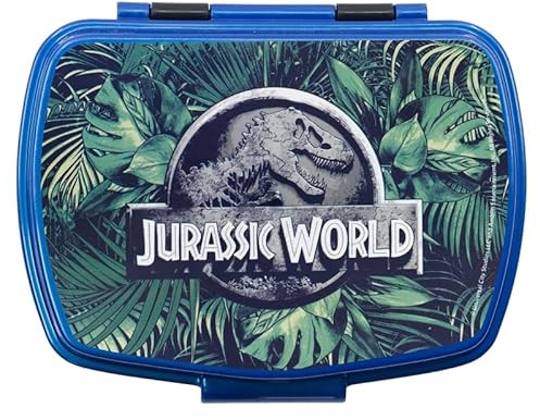 ILS I LOVE SHOPPING Caja Portacomida Porta merienda Caja de Sándwich para Niños (Jurassic World)