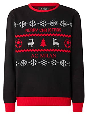 AC Milan, Christmas Jumper, Maglione Natalizio 2022, Official Product, per Un Natale Rossonero, M