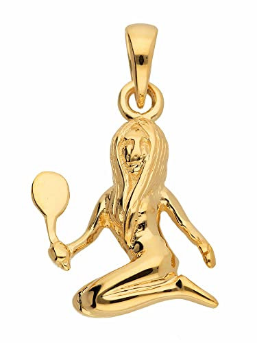 585 Gold Sternzeichen Anhänger Jungfrau