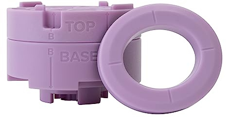 We R Makers Button Press Inserto - Ovalado 45 mm - con 5 Botones - para Máquina para Hacer Chapas Personalizadas - con Papel, Cartulina & Tela - para Ropa, Bolsas & Eventos - Incl. Plantilla de Corte