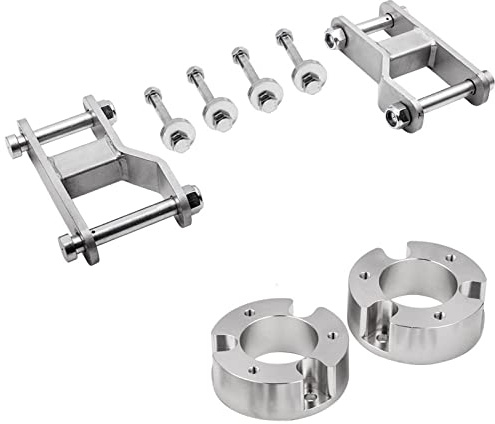 Entretoises Roue Kits Levage D'entretoise Jambe Force Avant pour Nissan pour Navara D40 2.5 ''entretoises Jambe Force Avant Et Manilles Arrière 2'' Élargisseur de Voie