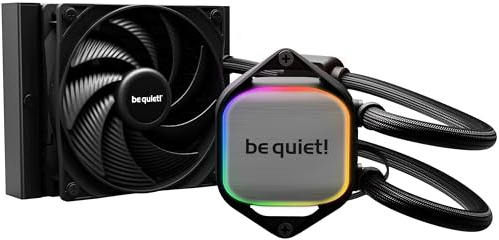 be quiet! Pure Loop 2 120mm All-in-One Wasserkühlung für übertaktete AMD/Intel Systeme, 1x Pure Wings 3 PWM high-speed Lüfter, hoher statischer Druck, doppelt entkoppelte PWM-Pumpe mit ARGB, BW016