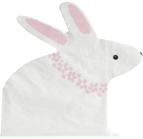 Osterhasen Papier -servietten Oster Kaninchen Tissue Servietten Ostern Party Serviettes Gewebe Für Osterparty Dinner Vorhandensein Tischgeschirrdekoration