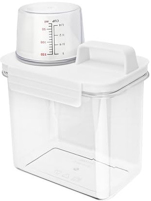 TEKONDA Waschpulver Aufbewahrungsbox Waschmittelbox Luftdichter Waschmittelspender mit Messbecher Müsli Aufbewahrung für Waschmittel Getreide 1100ML