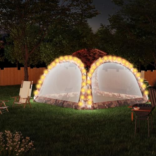 Partyzelt mitund 4 Seitenwänden, Chaduof Festzelt, Pavillion, Bierzelt, Garten Party Zelt, Gartenzelt, Grillpavillon, 3,6x3,6x2,3 m Camouflage