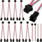 Xiatiaosann 10PCS 3 Pin JST SM2.54 Connector Plug Wire Splitters 1 Male to 2 Female Parallel Adapter for WS2811 WS2812B LED Strip Lights Diy Experiment Fan Wall-washers Underground Belt Light