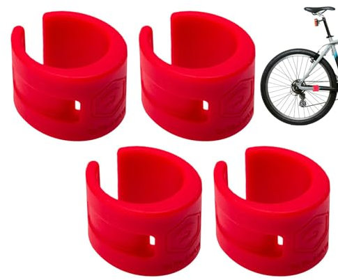 Kettenstrebenschutz – 4 Stück Fahrrad-Rahmenschutz, Gummi-Kettenstrebenschutz-Set, langlebiger Kettenstrebenschutz, Kettenstrebenschutz, Rahmenschutz, Aufkleber für Mountainbikes, Rennräder
