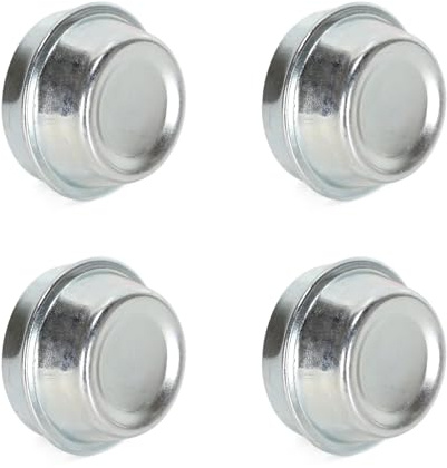 Ruimou 4pcs Plata Cubiertas de Polvo de Rueda de Remolque Cubierta de Polvo de rodamiento de Cubo de Remolque Tapa de Grasa de Centro de Rueda 40mm