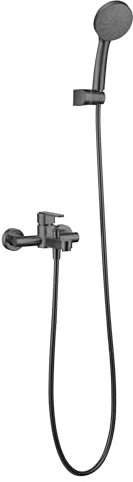 GALYON -IMEX- Rubinetteria per bagno/doccia - Serie Roma Nero Opaco - Cartuccia Ceramica Ø35 mm