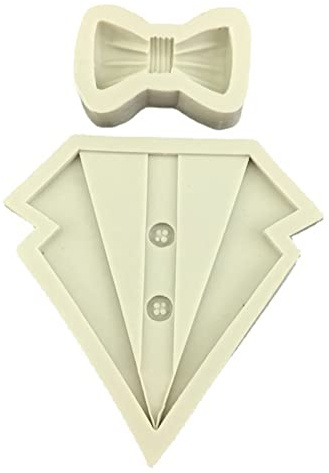 Stampo per biscotti con fiocco per camicia e vestito stampo per biscotti a forma di cartone animato stampo per biscotti di compleanno strumenti per decorare torte