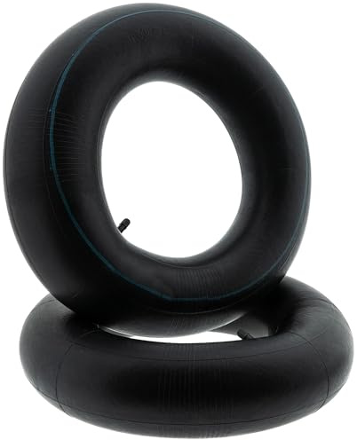 Der Kleine Handwerker 2 x Camera d'aria per ruota di carriola 3.50-8, camera d'aria di ricambio per pneumatico con valvola auto, tubo dritto per carriola, tubo interno per carriola, set risparmio