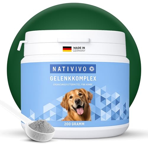 NATIVIVO Gelenkpulver Hund - Grünlippmuschel & Teufelskralle - Hochdosiert