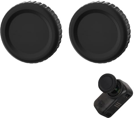 CERFFOOL Coperchio dell'obiettivo in Silicone per DJI Osmo Nano Cappuccio di Protezione dell'obiettivo Antipolvere e Anti-graffio Copertura dell'obiettivo Accessori per Action Camera (2 PCS)