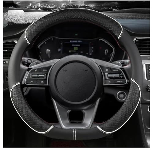 TDXWFBH Coprivolante Auto in Pelle per Renault Arkana | Captur 2 | Clio 5 | Zoe 2020-2024 2025 2026, Copri Volante Copristerzo Traspirante e Antiscivolo Copertura Volante Accessori,D