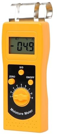Misuratore di umidità portatile digitale for cartone, cemento, carta e legno con display LCD Ampia gamma(For Wood)