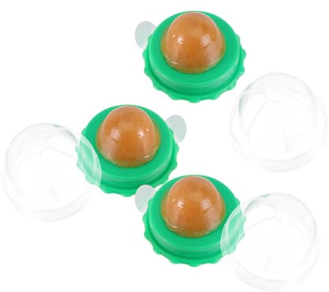 CHICAMPERA 3 Stück Katzenminze Lutscher für Kätzchen Gesunde Leckerlis mit Vitamin Fördern Verdauung und Zungenbewegung Natürlicher Katzensnack aus Catnip