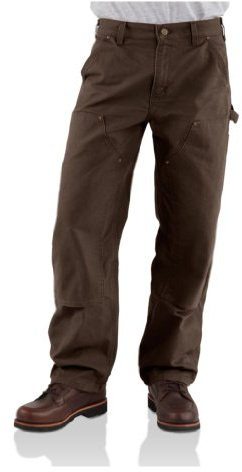 Carhartt Salopette da uomo con doppia parte anteriore Salopette con doppia parte anteriore, marrone scuro., 29W / 32L