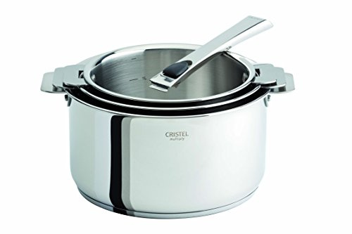 Cristel S3Cqmpz Serie 3 Casseroles 16 a 20 Cm Casteline Amovible + 1 Poignee Zenith