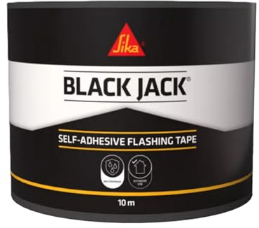 Sika Black Jack Flashing Trade Tape, Lead Look, 150 mm x 10 m | Self Adhesive Flashing Tape With A Natural Lead-Look Finish
