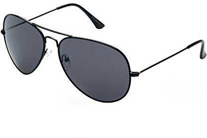 Alpland Pilotenbrille Sonnenbrille Dark Grey verspiegelt GLas XXL Size