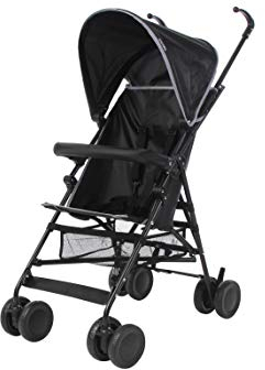 Kidmeister Sitzbuggy S2 Buggy Sportwagen Kinderwagen Jooger (Schwarz)