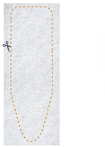 LaundrySpecialist Mollettone Ricambio per Asse da Stiro 140x55cm imbottitura spessa [700g/m²] - Cuscinetto tagliato su misura adatto per ferri da stiro a vapore - Adatto a tutte le assi da stiro