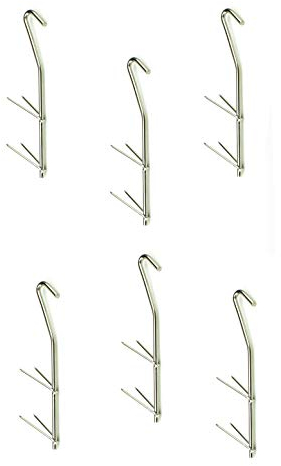 Zite Fishing Räucherhaken-Fisch Set V-Form [6,12,18 Stück im Set] auch Fleisch, Käse & Mehr räuchern Fisch-Räucherhaken-Edelstahl Räucherzubehör Fischhaken zum Räuchern