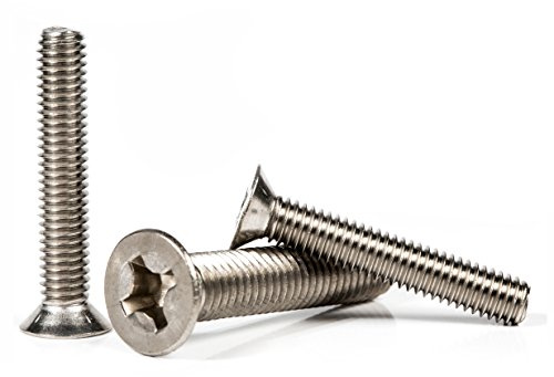 M5 (5mm x 40mm) Phillips Countersunk Machine Screws Flat Head Stainless Steel A2 (Pack of 20) F03BC