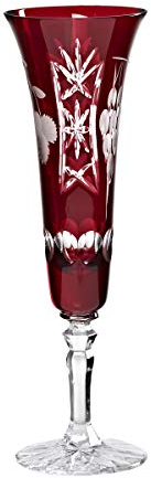 Sektglas Sektkelch Champagnerglas Handgeschliffen Traube Kristall Glas 140 ml