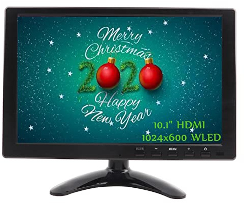 Monitor de ordenador portátil de 10,1 pulgadas 1920x1080P Pantalla de visualización HDMI IPS 16:9, 400cd/m2 Monitor de juegos de alta definición 1080P con puerto VGA/HDMI/BNC/AV/USB para PS4 para Xbox