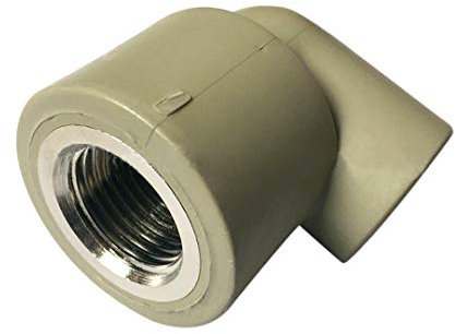 XIZONLIN PPR Rohrverbinder 90 Grad Winkel Kniestück für Wasserrohre, 50mm×1 1/2 Zoll,1 pcs