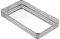 BSTKEY Bandeja de espejo de tocador de 35 x 20 cm, bandeja decorativa para cosméticos, maquillaje, tocador, baño, dormitorio, organizador de encimera, color plateado