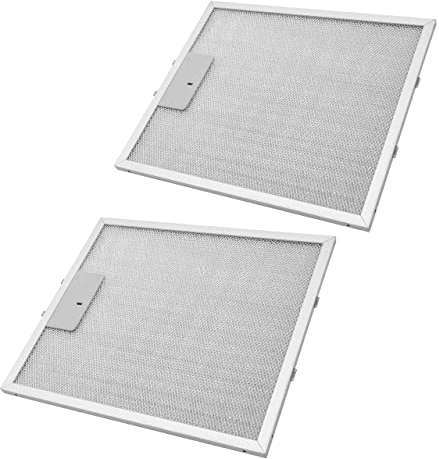 vhbw 2x filtro anti-grasso sostituisce Elica GRI0009219A, KIT0010805, 93952919 per cappa da cucina - 30,4 x 26,8 x 1,2 cm, metallo