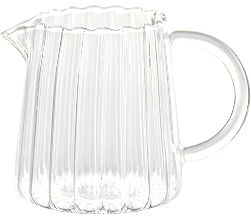 CHENMIAOMIAO Sauce Boat Gravy Bowl Milk Jug Heat-resistant Glass Milk Pitcher Milk Jug Ultra-thin Mini Jug Household Gravy Boat pour ladle (Color : A)