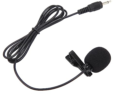 Sxhlseller Lavalier-Ansteckmikrofon, Tragbares 3,5-mm-Mikrofon mit Extrem Geringer Verzögerung, Geräuschunterdrückung und Plug-and-Play-kompatibel mit Laptop/PC/Telefon für